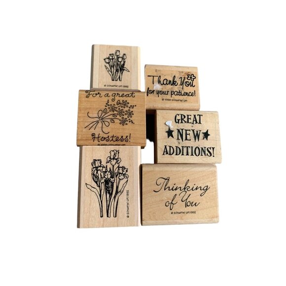 Stampin Up Rubber Stamp Set - Hostess Thinking of You Thank You - Picture 1 of 4